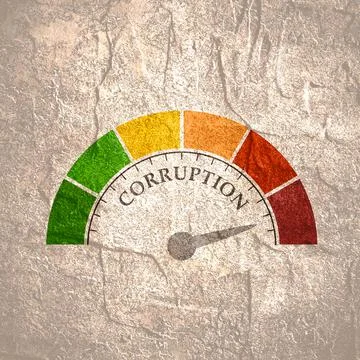 Corruption level meter Stock Illustration