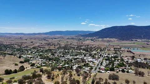 Corryong Aerial Stock Footage 331617278