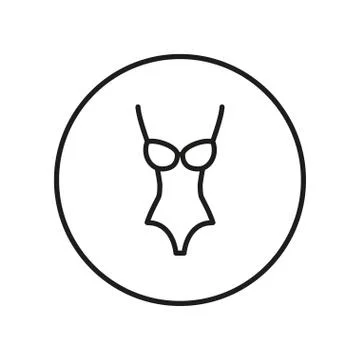 Corset. Icon. Editable Thin line. Vector illustration. Stock Illustration