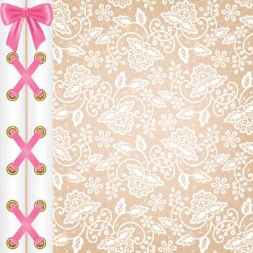Corset lacing Stock Illustration