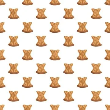 Corset seamless pattern creating an underwear background Stock Illustration