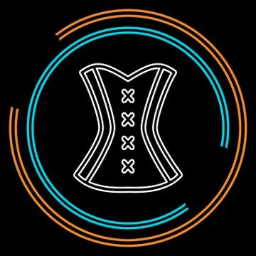 Corset vector icon Stock Illustration