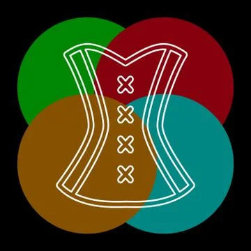Corset vector icon Stock Illustration