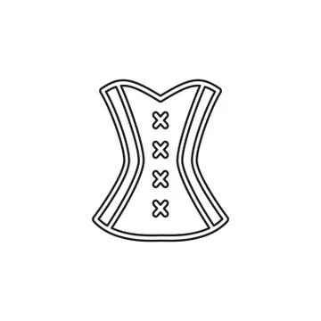 Corset vector icon Stock Illustration