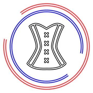 Corset vector icon Stock Illustration