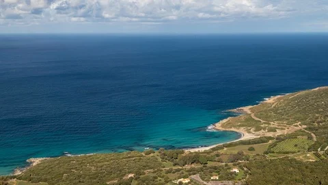 Corsica beach timelapse Video stock 102192819