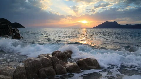 Corsica coast Stock Footage 132054344