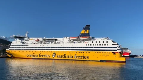 Corsica Ferries Ferry 스톡 동영상 126280944