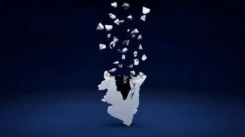 Corsica Map With Flag Stock-Footage 324695397