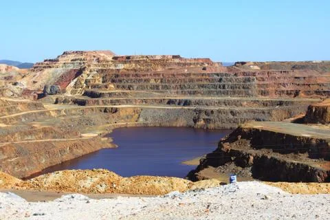 Corta Atalaya, the largest open pit mine in Europe, Minas de Riotinto Foto stock
