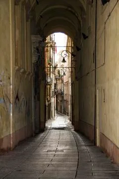 Via Corte d'Appello 스톡 사진