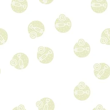 Corticosteroid injection glyph seamless pattern Illustrazione stock