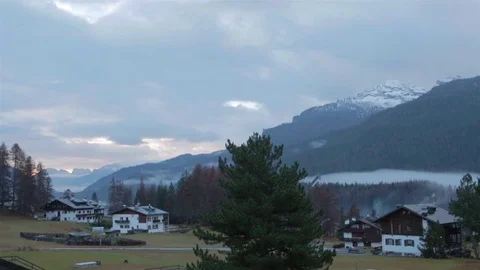 Cortina Landscape at dawn 06 Stock Footage 71680960