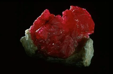 Corundum (var ruby)   Primary Mineral Foto stock