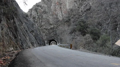 Corvette C7 Stingray front view Tunnel Stock-Footage 34757285