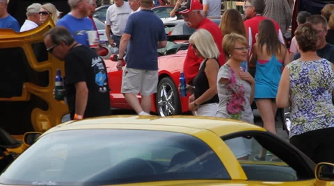 Corvette Car Rally Stock Footage 40314809