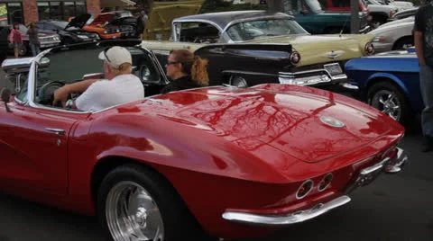Corvette Driving Stock Footage 25242450