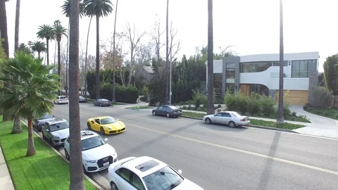 Corvette Drone Shot Stock Footage 105938078