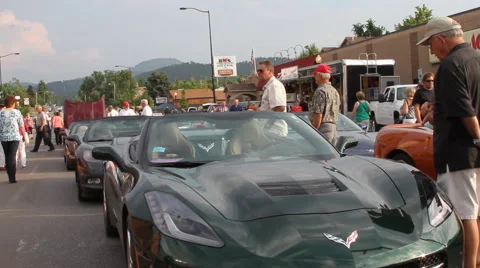 Corvette showcase Stock Footage 40313371