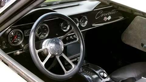 Corvette Yellow 2 Stock Footage 206845400