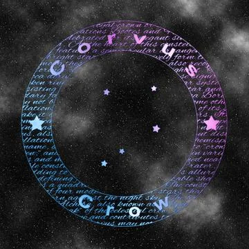 Corvus Constellation, Crow Constellation Stock Illustration