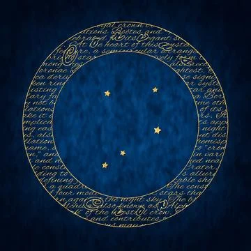 Corvus Star Constellation, Crow Constellation Stock Illustration