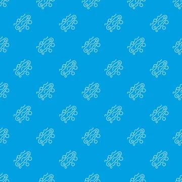 Corynebacterium pattern vector seamless blue 스톡 일러스트