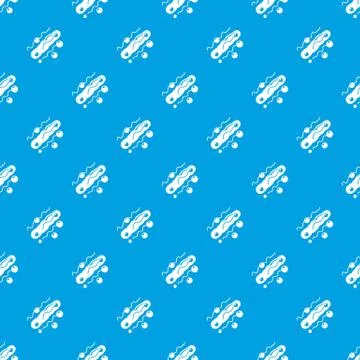 Corynebacterium pattern vector seamless blue Stock Illustration