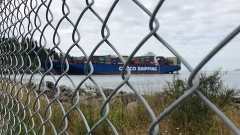 Cosco container ship liner Stock Footage 112754558