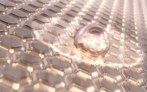 Cosmetic 3D bubble design on background. Stock Illustration