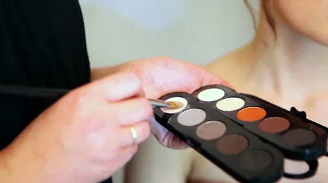 Cosmetic application Video stock 49103408