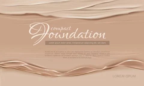 Cosmetic background with cream texture vector Иллюстрация