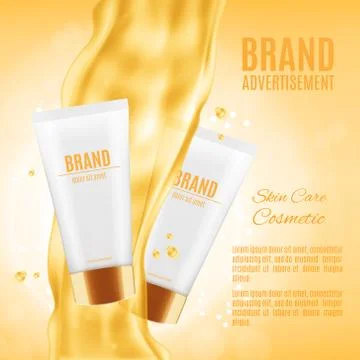 Cosmetic based on a oil Stock Illustration