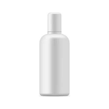 Cosmetic bottle. Empty white container. Vector 3d tube. Stock Illustration