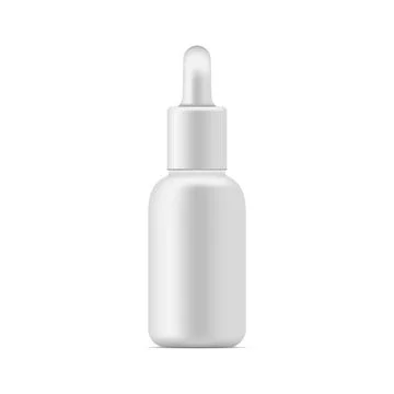Cosmetic bottle. Empty white container. Vector 3d tube. Stock Illustration