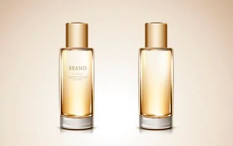 Cosmetic bottle mockup Illustrazione stock