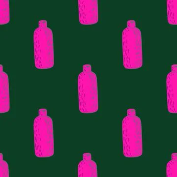 Cosmetic bottle seamless pattern. Background for spa. 스톡 일러스트
