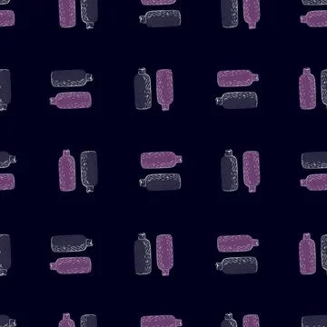 Cosmetic bottle seamless pattern. Background for spa. Stock Illustration