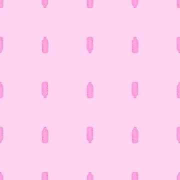 Cosmetic bottle seamless pattern. Background for spa. Stock Illustration