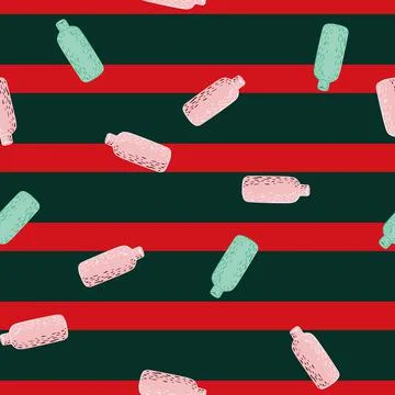 Cosmetic bottle seamless pattern. Background for spa. 스톡 일러스트
