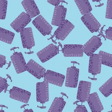 Cosmetic bottle seamless pattern. cosmetics toiletries background. Illustrazione stock