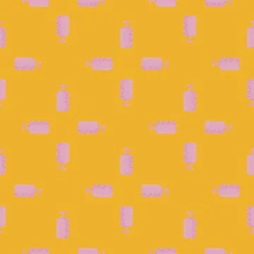 Cosmetic bottle seamless pattern. cosmetics toiletries background. Illustrazione stock