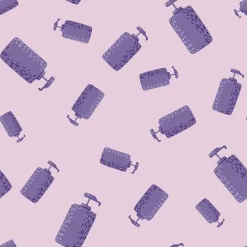Cosmetic bottle seamless pattern. cosmetics toiletries background. Stock Illustration