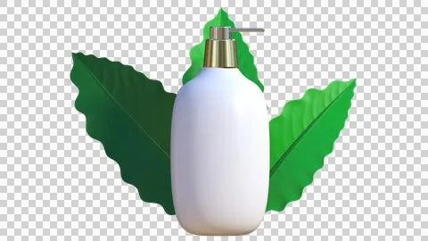 Cosmetic bottles mock up, bottle 3d, Cosmetic shampoo dispenser bottle mock-up Stock Illustration