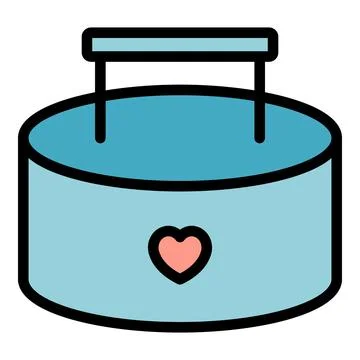 Like cosmetic box icon vector flat Illustrazione stock