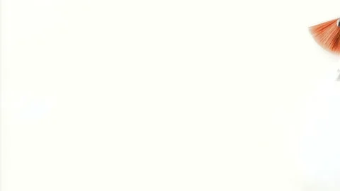 Cosmetic Brush On A White Background 動画素材 137325360