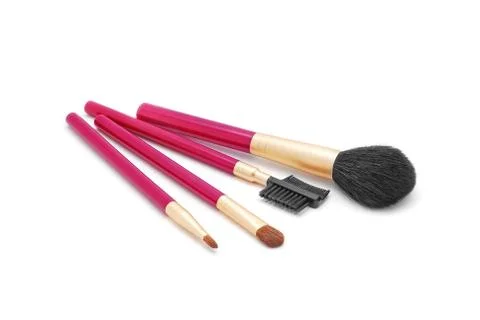 Cosmetic brushes Stock Photos