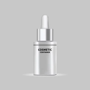 Cosmetic container mockup design vector Stock Illustration