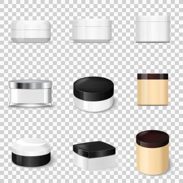 Cosmetic container SET Stock Illustration