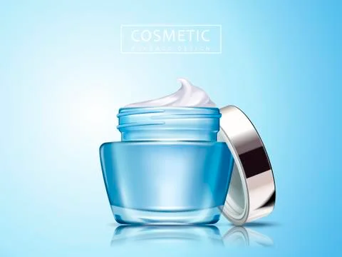 Cosmetic cream element Stock Illustration